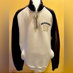 Abercrombie & Fitch  Heavy half zip sweatshirt New